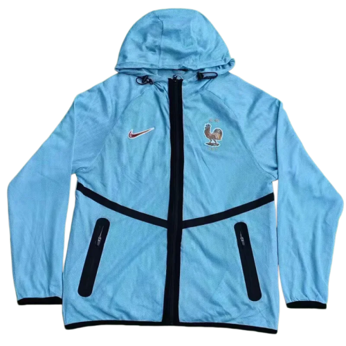 2026 World Cup France light blue Walkout Jacket (Hooded)