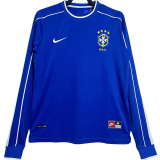 1998 Brazil Away Long Sleeve Retro Soccer Jersey