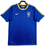 2010 Mens Retro Brazil blue  Away Soccer Jersey