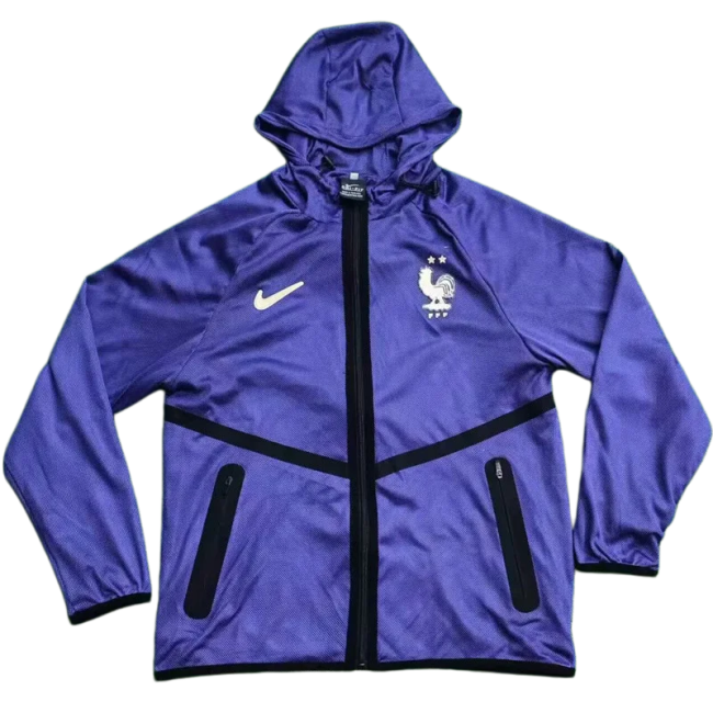 2026 World Cup France Purple Walkout Jacket (Hooded)