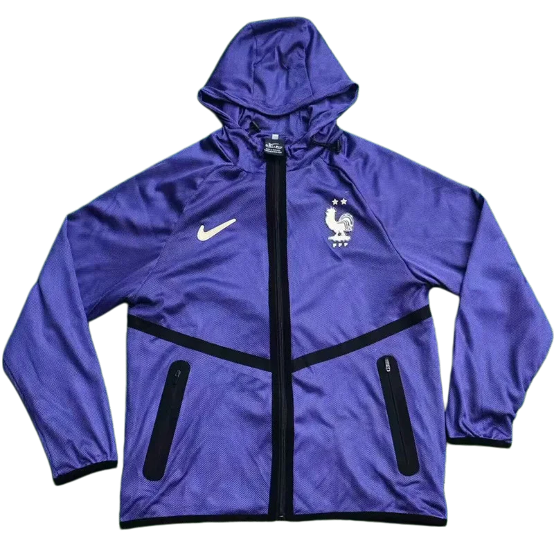 2026 World Cup France Purple Walkout Jacket (Hooded)