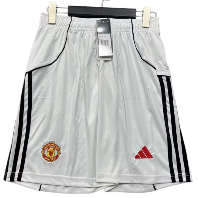 2025-26  Mens Manchester United  home  white  Shorts