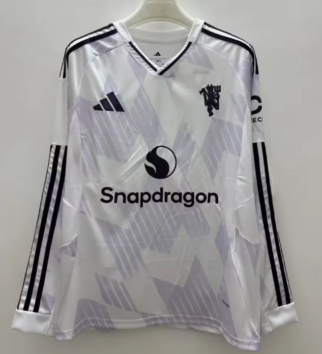 2025-26 Mens Manchester United  away Long Sleeve soccer Jersey