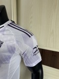 2025-26  Mens Manchester United  white Away Player version Soccer Jersey