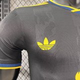 2025-26 Mens Manchester United Third away black  Player version soccer Jersey