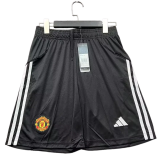 2025-26  Mens Manchester United home  black Shorts Pants
