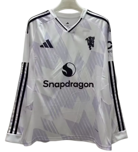 2025-26 Mens Manchester United  away Long Sleeve soccer Jersey