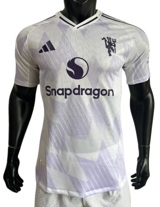 2025-26  Mens Manchester United  white Away Player version Soccer Jersey