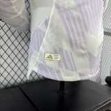 2025-26 Mens Manchester United away white Player Long Sleeve soccer Jersey