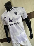 2025-26  Mens Manchester United  white Away Player version Soccer Jersey