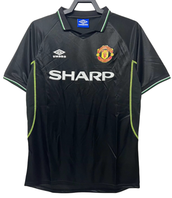 1998-99  Mens Manchester United third away Retro soccer Jersey