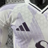 2025-26 Mens Manchester United away white Player Long Sleeve soccer Jersey