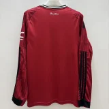 Mens  Manchester United  home long sleeve soccer Jersey  2526