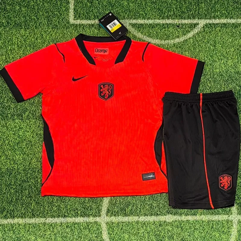 2026-27 Kids Netherlands home Orange soccer jersey