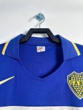 1996-97  Mens Boca Juniors Home Retro  Long Sleeve  Soccer Jersey