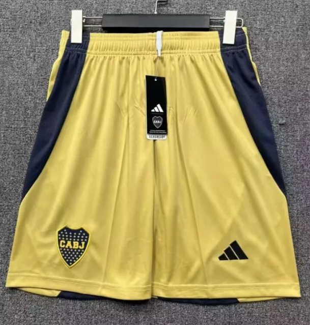 2025-26 Mens Boca Juniors yellow  Third away  Shorts