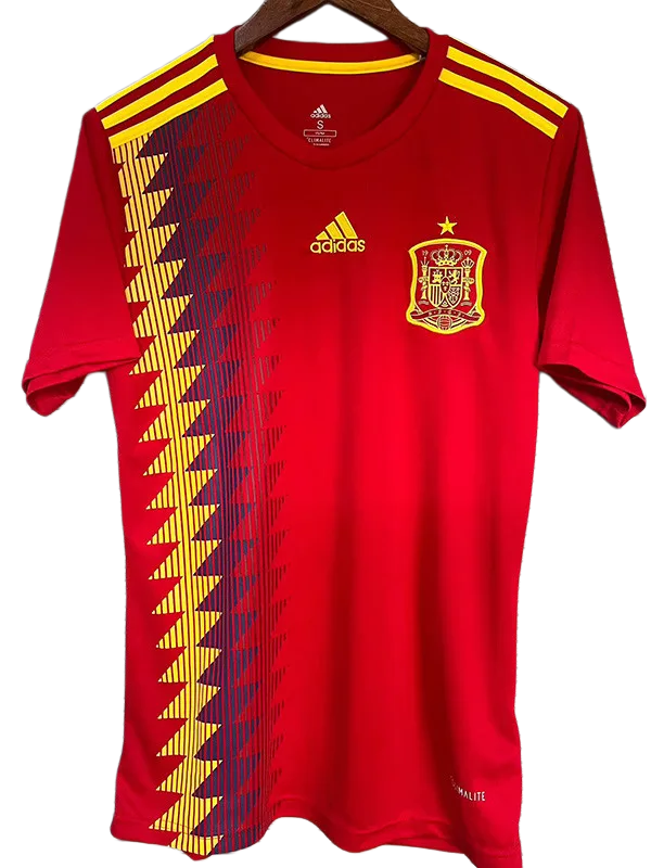 2018 Spain Home Retro Soccer Jersey