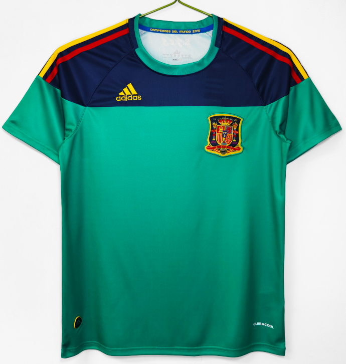 2010 Mens Retro Spain goalkeeper soccer Jersey
