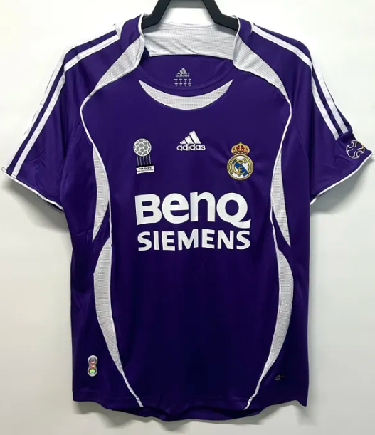 2006-07 Real Madrid  Away Retro Soccer Jersey