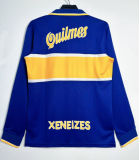 1996-97  Mens Boca Juniors Home Retro  Long Sleeve  Soccer Jersey