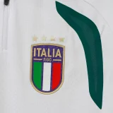 2026-27 Italy White Top Half Pull Tracksuit