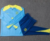 2025-26  Kids Barcelona Light blue Half Pull Tracksuit #E25241