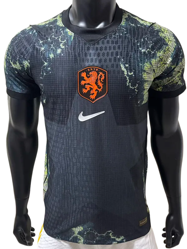 2026-27 Netherlands Black Goalkeeper Player Version Soccer Jersey