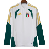 2026-27 Italy White Top Half Pull Tracksuit