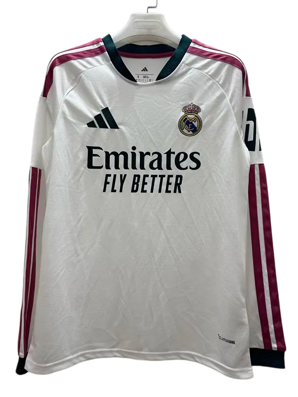 2026-27 Mens  Real Madrid home Long Sleeve white soccer Jersey