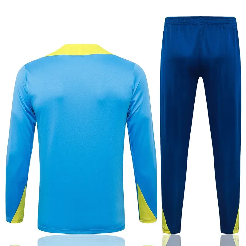 2025-26  Kids Barcelona Light blue Half Pull Tracksuit #E25241