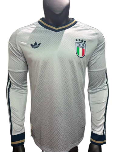 2026-27 Italy Away Long Sleeve Player Version Soccer Jersey
