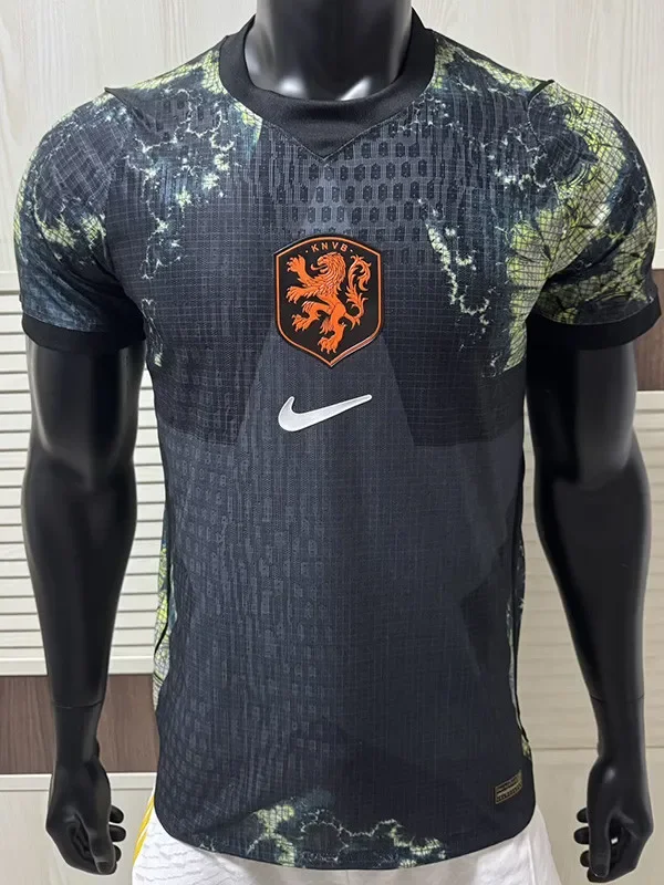 2026-27 Netherlands Black Goalkeeper Player Version Soccer Jersey