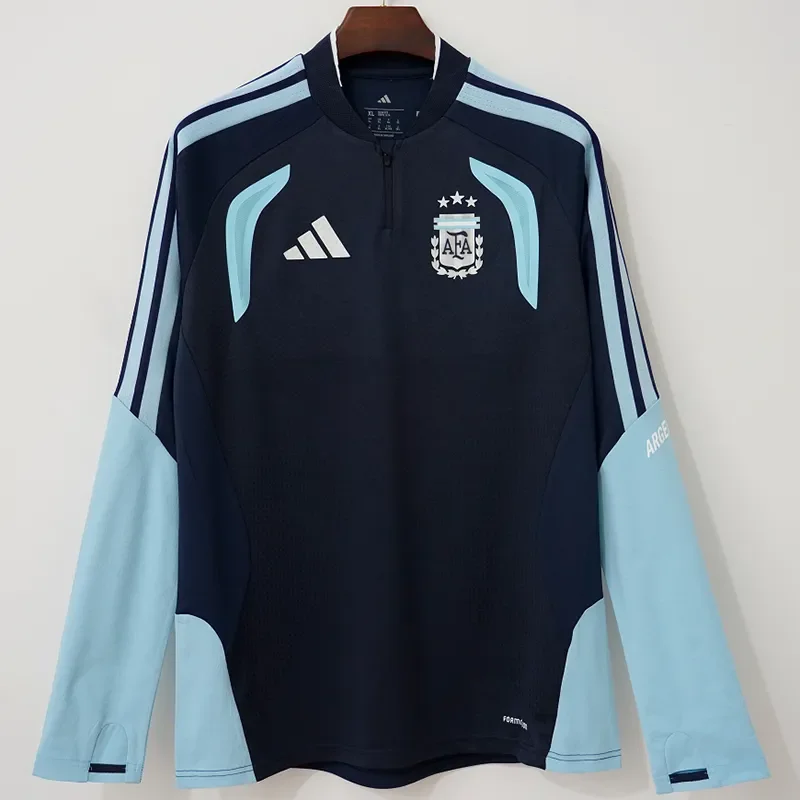 2026-27 Argentina Royal blue Top Half Pull Tracksuit