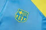 2025-26  Kids Barcelona Light blue Half Pull Tracksuit #E25241