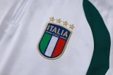 2026-27 Kids Italy White  Half Pull Tracksuit #E26015