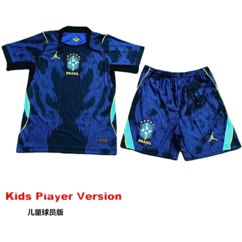2026-27 Kids Brazil Away Player Version Soccer Jersey