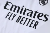 2026-27  Real Madrid White Half Pull Tracksuit #B26012