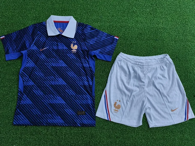 2026-27 Kids France Home  Player Version Soccer Jersey