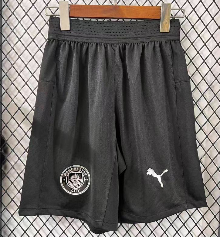 2025-26 Mens Manchester City  player black Shorts Pants