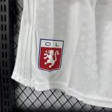 2025-26 Mens Lyon home white  player version Shorts Pants