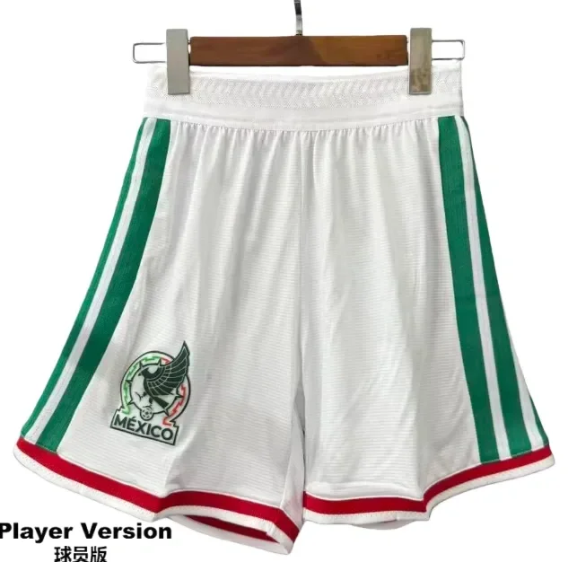 2025-26 Mexico Home white player version Shorts Pants