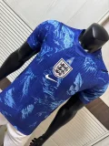 2026-27 England Blue Goalkeeper Player Version Soccer Jersey
