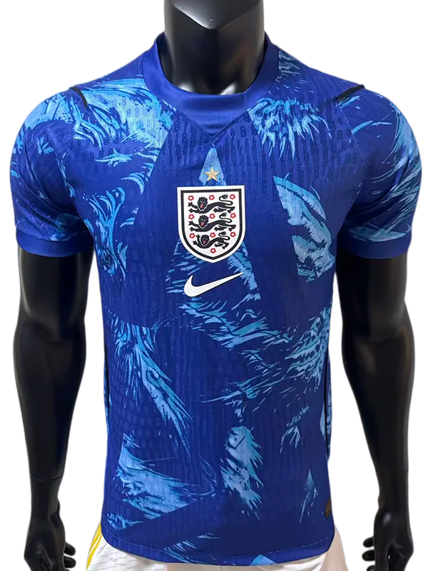 2026-27 England Blue Goalkeeper Player Version Soccer Jersey