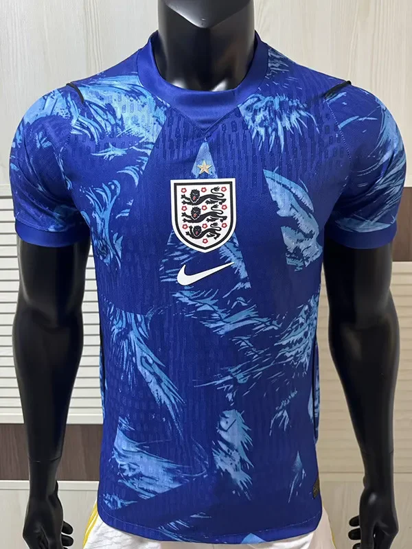 2026-27 England Blue Goalkeeper Player Version Soccer Jersey