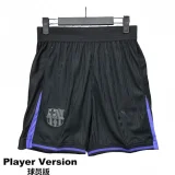 2025-26 Mens Barcelona away player version black Shorts Pants