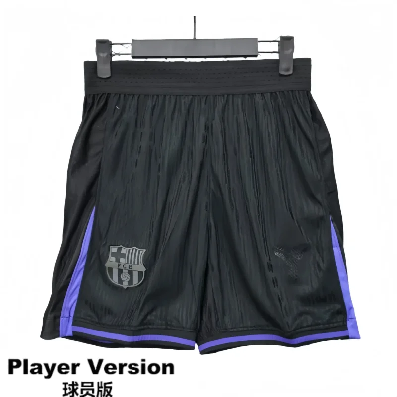 2025-26 Mens Barcelona away player version black Shorts Pants