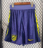 2025-26 Mens Atletico Madrid away player version  Purple Shorts Pants