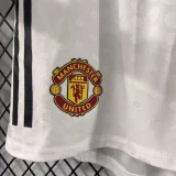 2025-26 Mens Manchester United player home white Shorts Pants