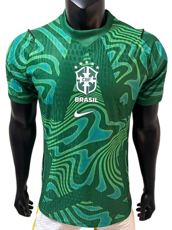 2026-27 Brazil Green Goalkeeper Player Version Soccer Jersey