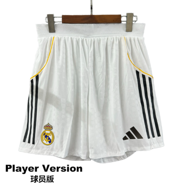 2025-26 Real Madrid Player home Shorts Pants